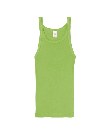 redone ribbed tank light green front