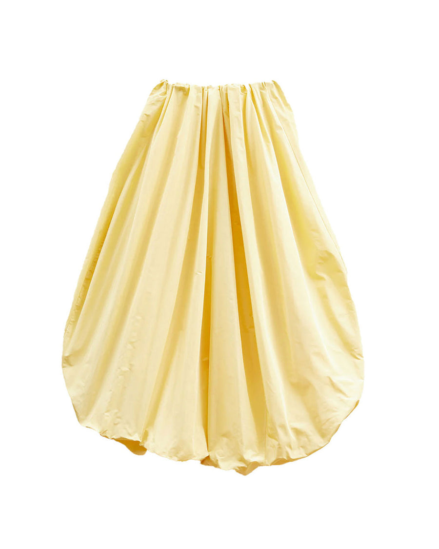 rejina pyo flora skirt taffeta yellow skirt