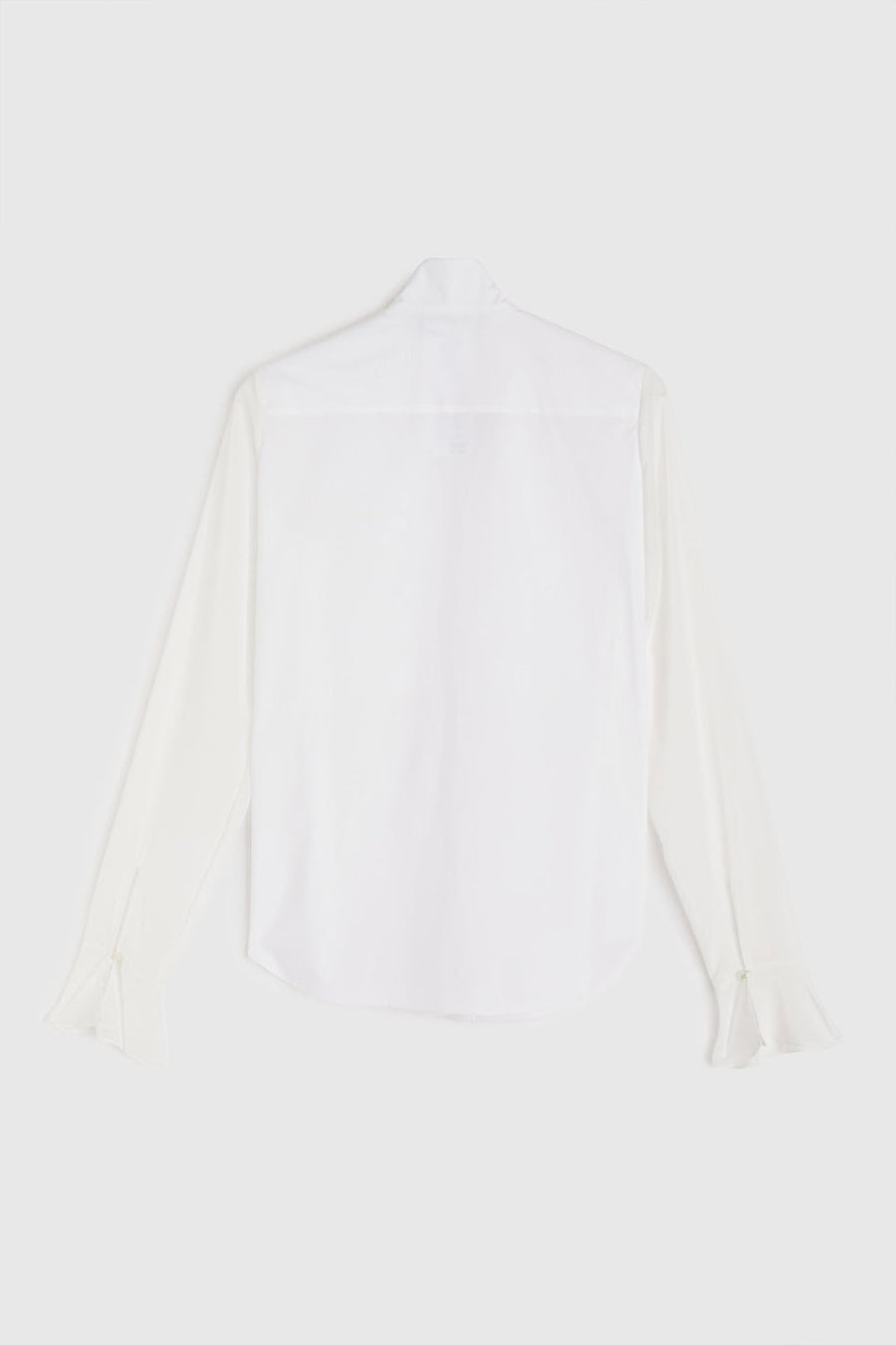 rochas shirt in chiffon cotton poplin white
