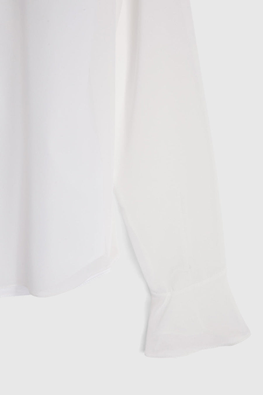 rochas shirt in chiffon cotton poplin white