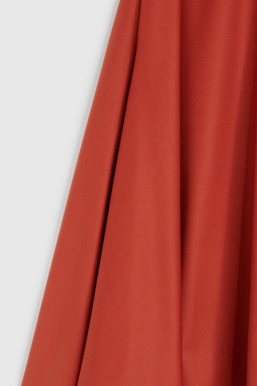 rochas rounded midi skirt red detail