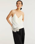 rohe lace camisole top cream figure front