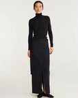 rohe reimagined tailored skirt navy figure front