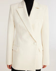 rohe tailored wool blazer cream figure front