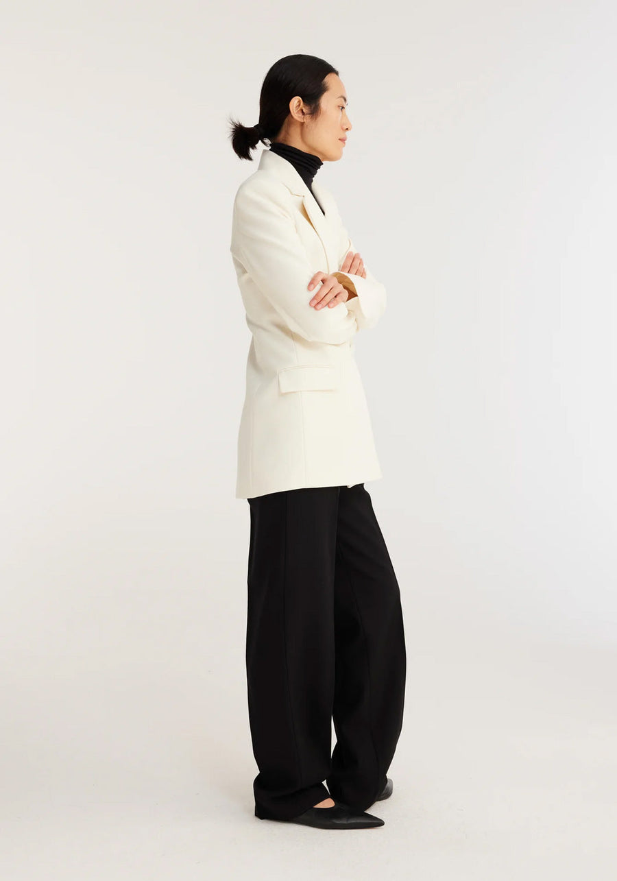 rohe tailored wool blazer cream figure side