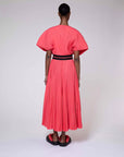 roksanda benedita dress pink on figure back