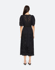     sea new york liat embroidary s slv dress black dress on figure back