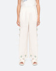 sea new york tania beaded pants w side ties white pants on figure front detail