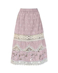 sea new york joah embroidary skirt lilac skirt