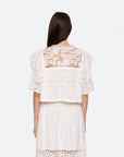 sea ny Joah Embroidery T-Shirt white on figure back