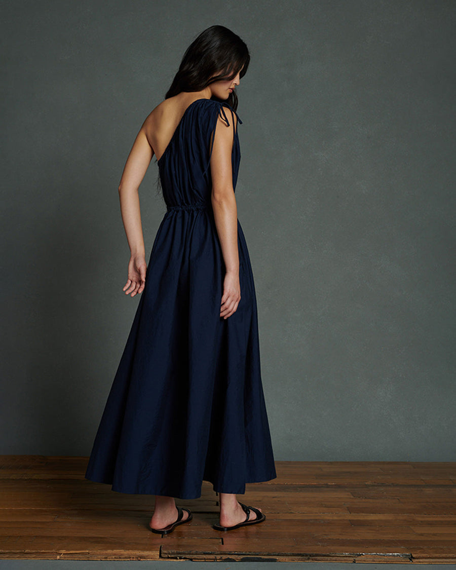 soeur ashley bleu de chine ble44245 dark blue dress on figure back