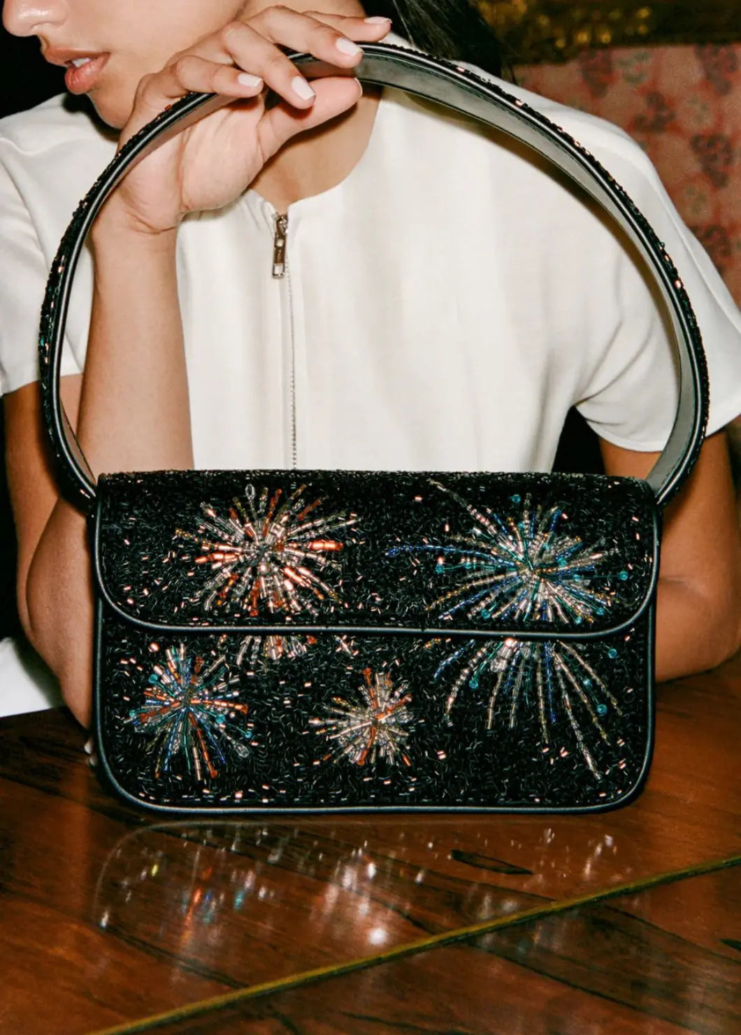 new years shoulder bag
