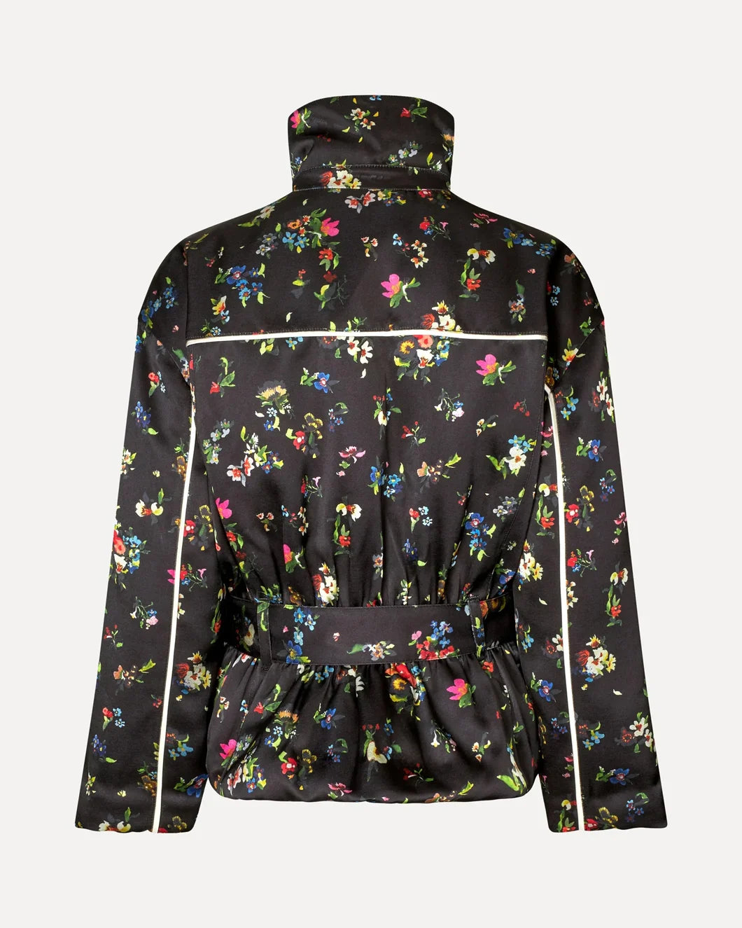 stine goya Cinched Aviator Bomber Jacket magnolia garden black back