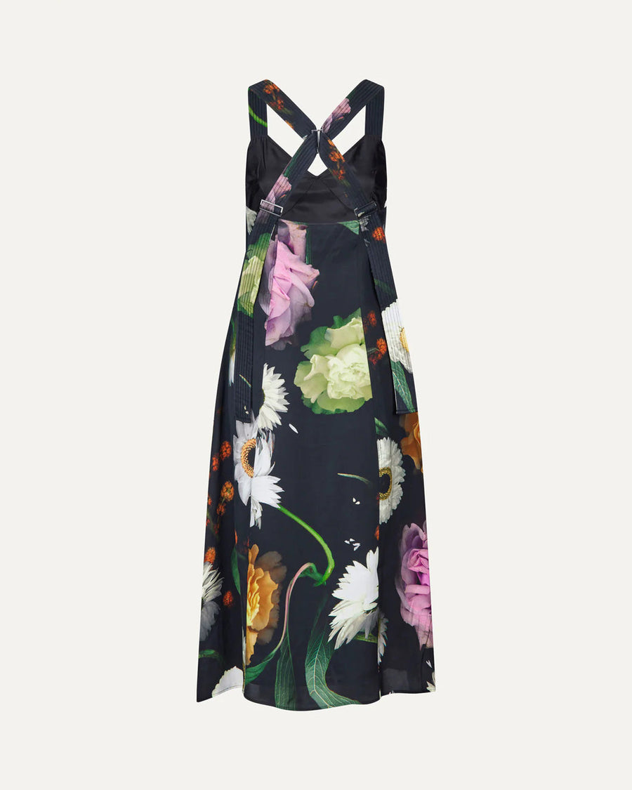 stine goya jodie dress scanned foliage multi color dress isolated back