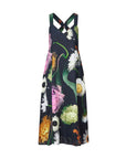 stine goya jodie dress scanned foliage multi color dress isolated front