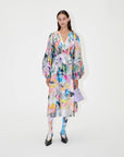  stine goya veroma dress liquified orchid dress on figure front