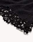 the garment esmeralda dress black hem detail