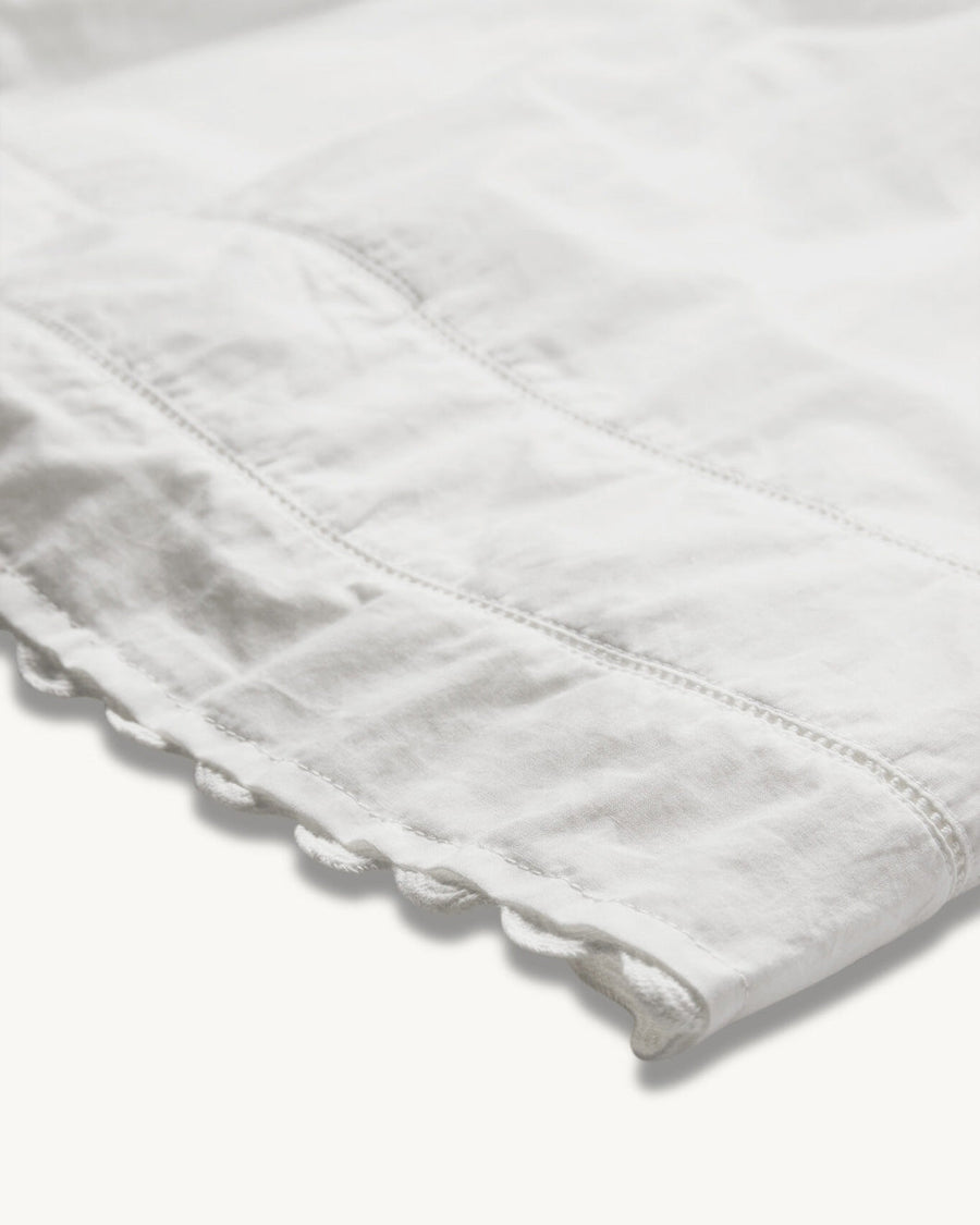 the garment kirsten short dress white hem detail