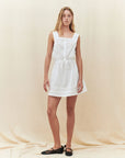 the garment kirsten short dress white on figure front