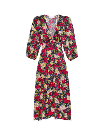 the great the brook dress red floral front