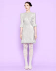 the vampires wife the mini falconetti dress silver on figure front