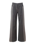 twp styles pant in wool twill medium heather and dark charcoal grey