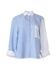 twp new morning after shirt indigo and white stripe