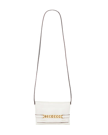 victoria beckham crossbody mini chain pouch with long strap white