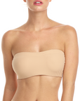 Strapless bandeau in nude