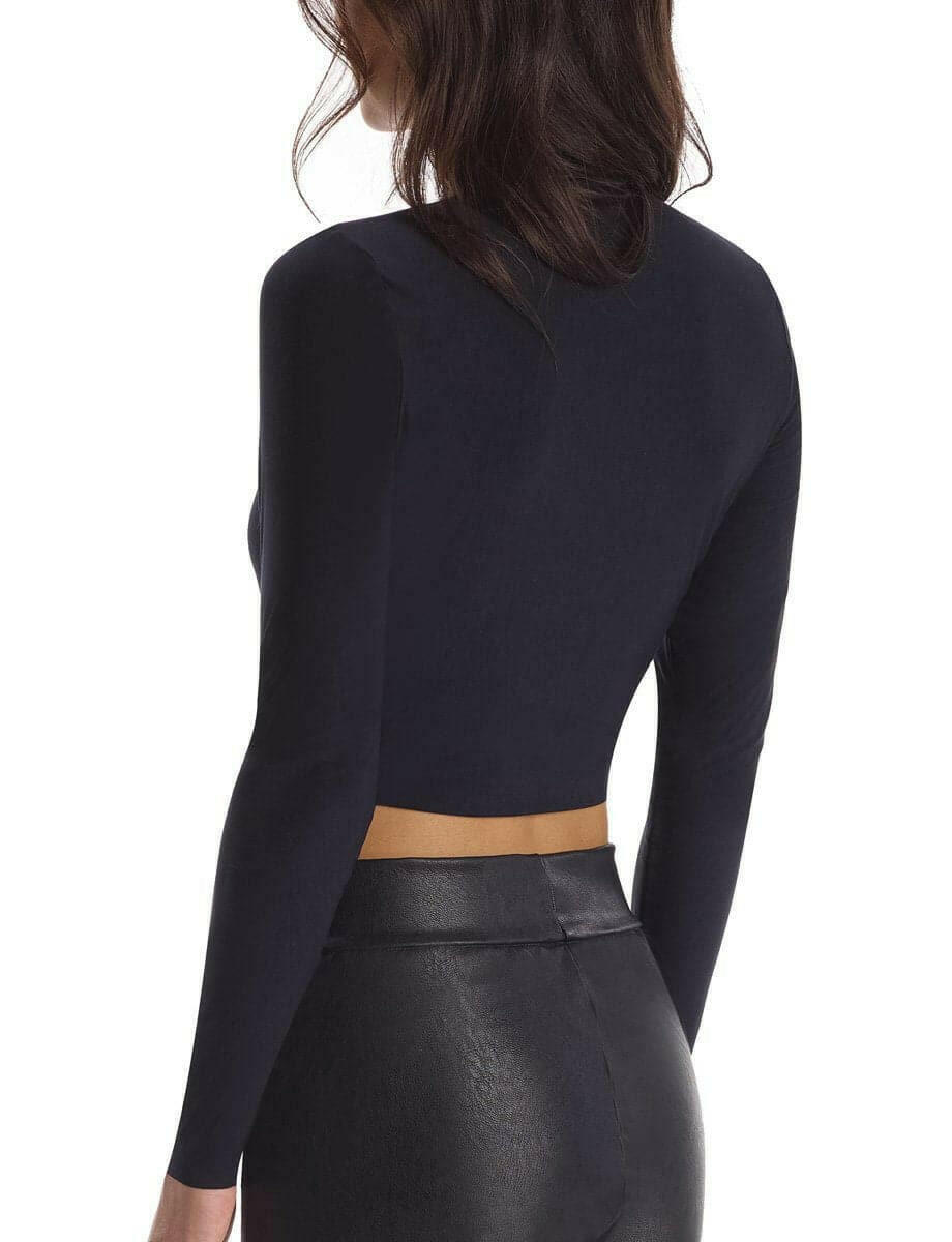 Butter Long Sleeve Cropped Turtleneck.