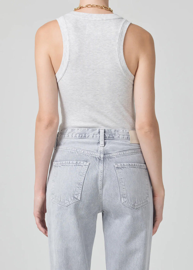 citizens of humanuty isabel tank in heather grey figure back\