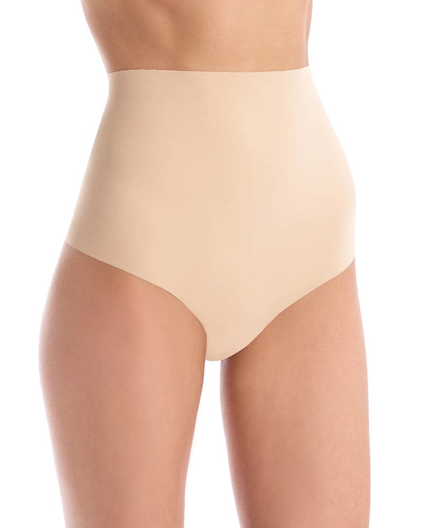 commando classic control thong beige on figure front