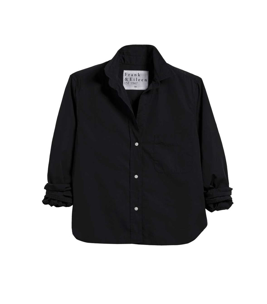frank and eileen silvio woven button up black