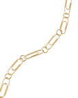 hillier bartley paperclip bracelet gold swarovski crystal link view
