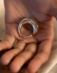 khiry khartoum II ring nude in polished sterling silver