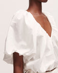 rachel comey shapley top white on figure sleeve detail