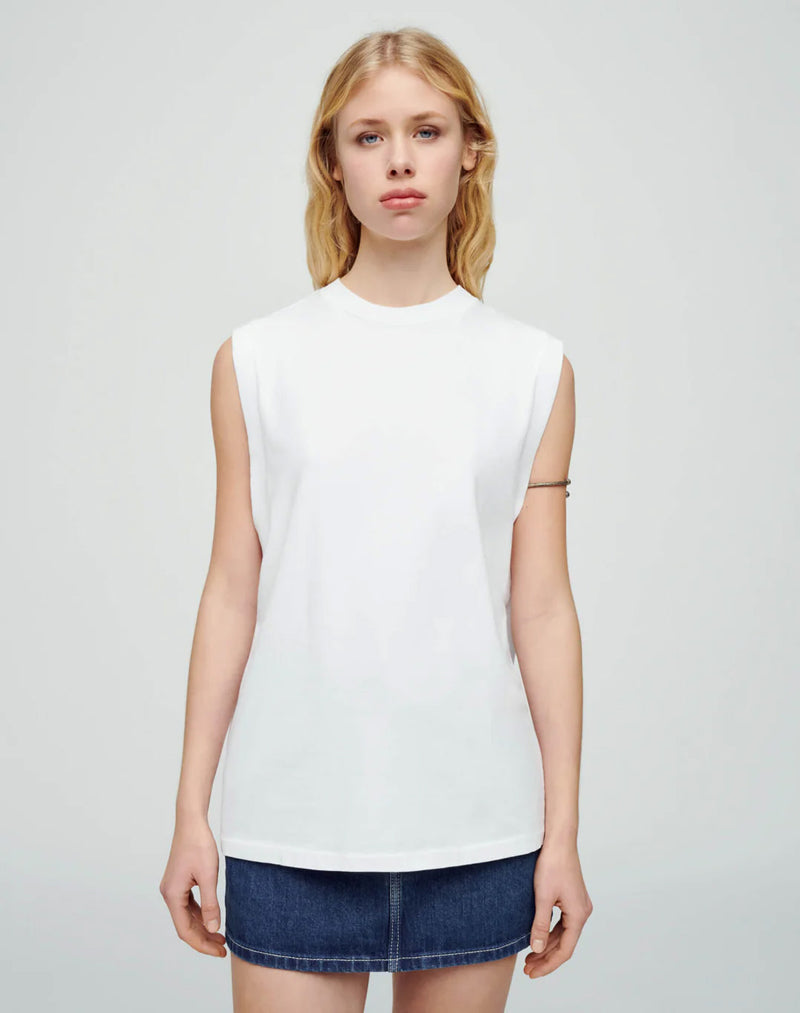 redone oversized muscle tank white figure front