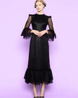the vampire's wife the floating fire dress black on figure front